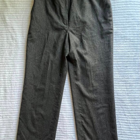 Women’s Size 12 Petite Solid  Gray Wool Lined Dress Slacks - Picture 9 of 9